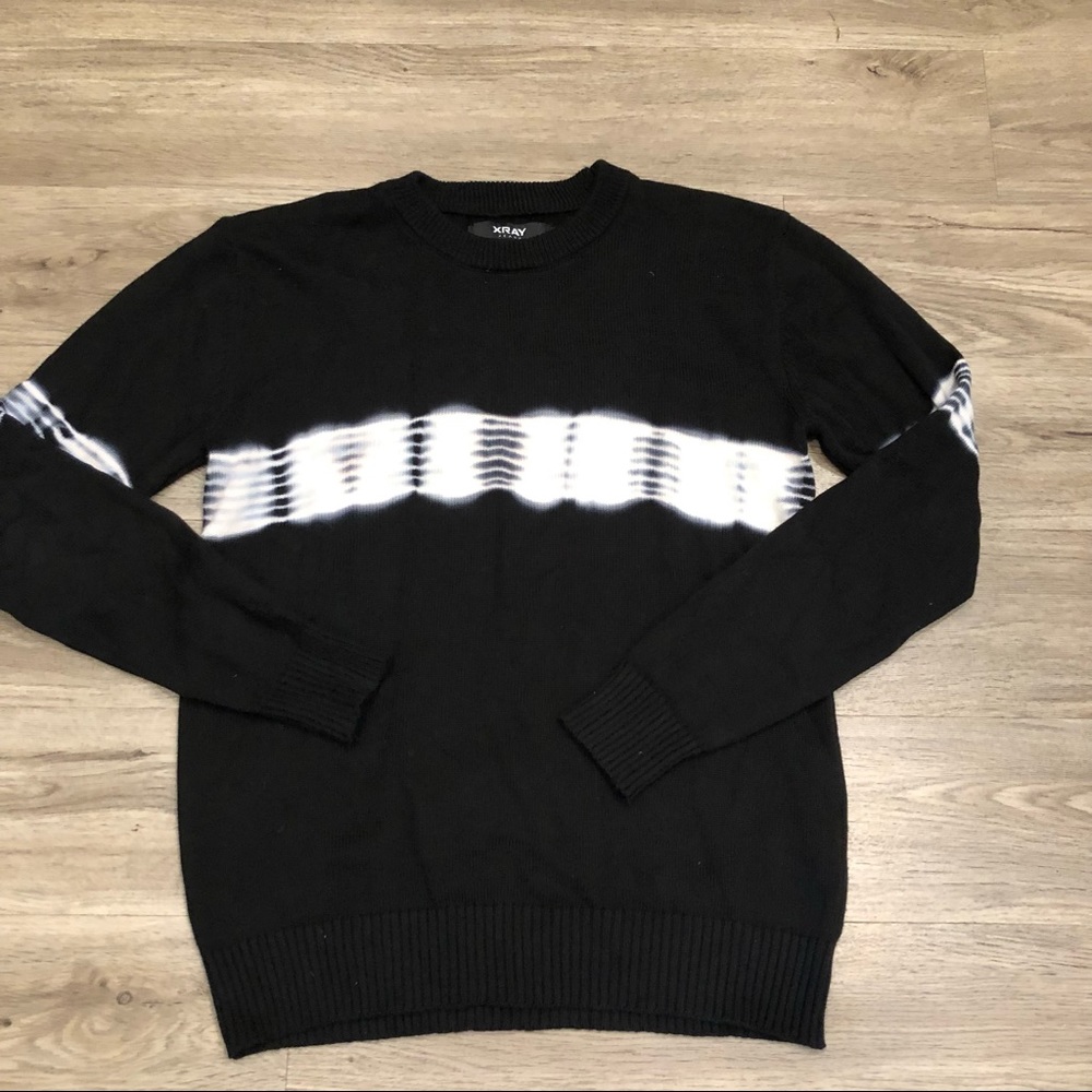 Great Condition XRay Tie Dye Knit Black Sweater - Size Small